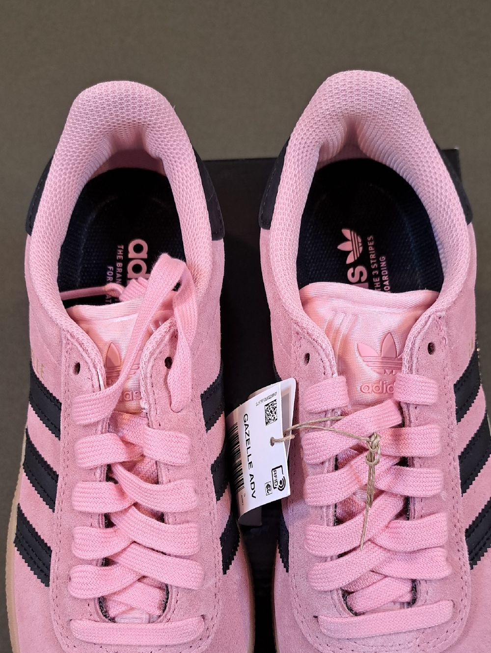 Adidas Gazelle ADV Sneaker - Color: Pink/Black/Gum - Size: Women 6.5 - Picture 5 of 11
